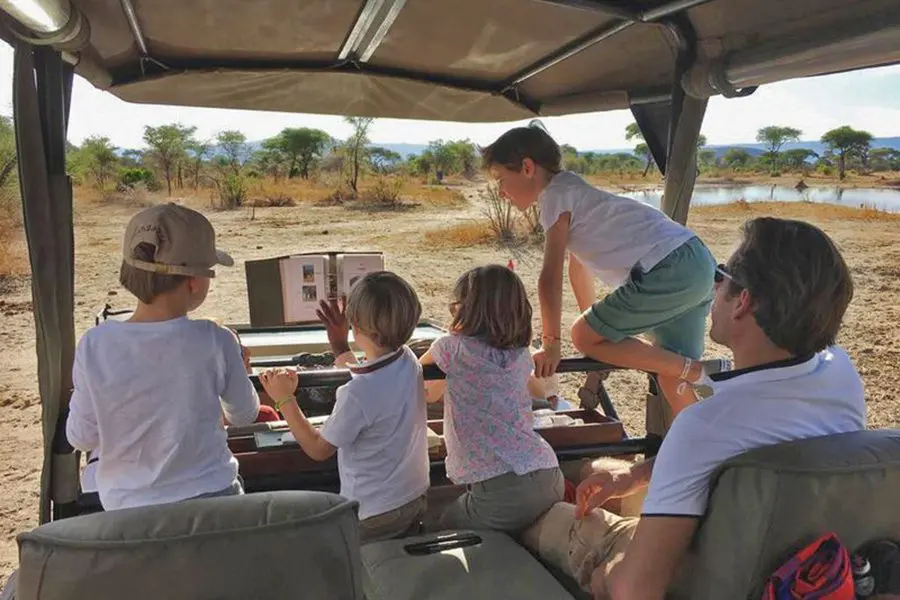 Private 4×4 vehicle on Serengeti plains – 5 Days Private Tanzania Safari